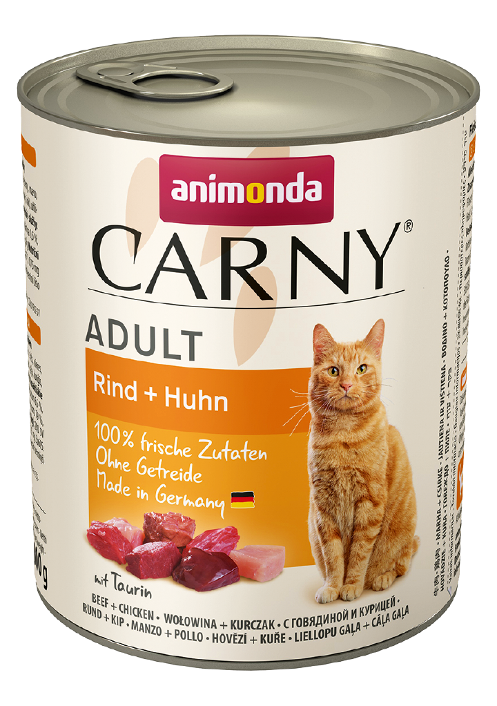 animonda Katzen-Nassfutter Carny Adult Rind + Huhn